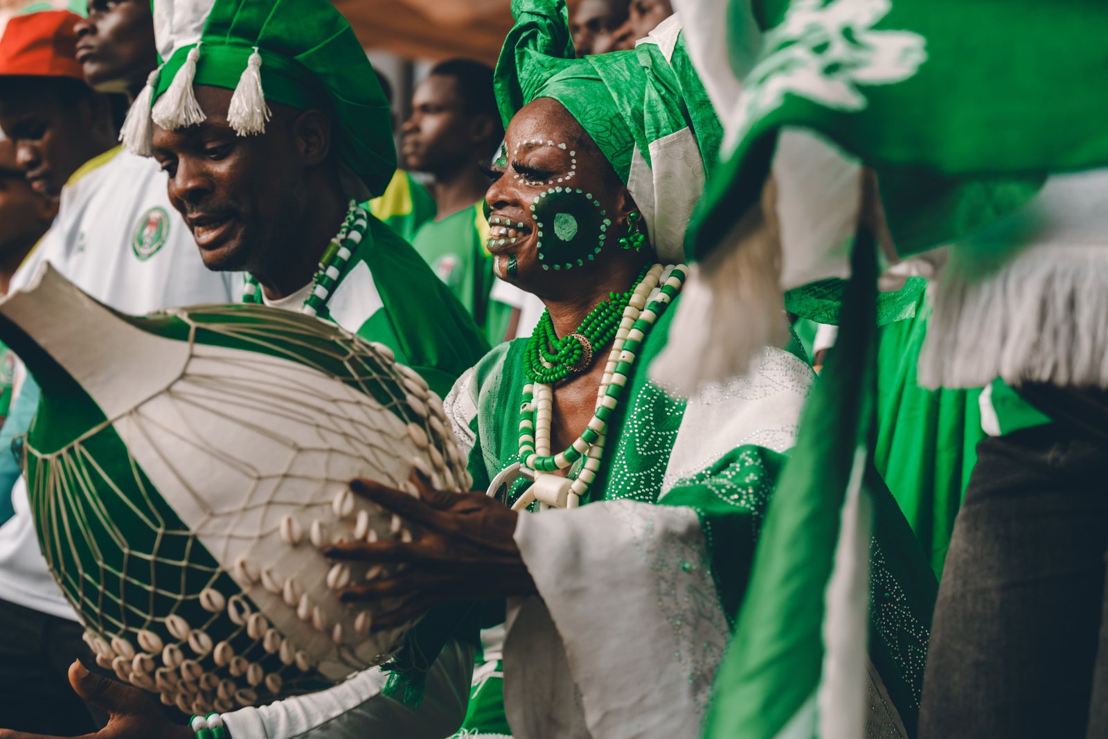 Nigerian cultural heritage — colourful textiles