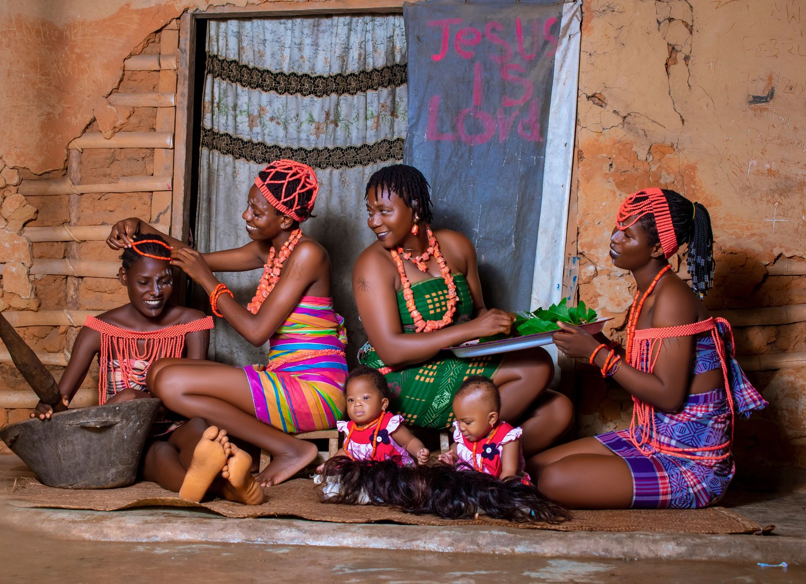 Nigerian cultural heritage — colourful textiles